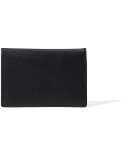 Bosca Saffiano Full Gusset Two-pocket Card Case W/ Id - Black
