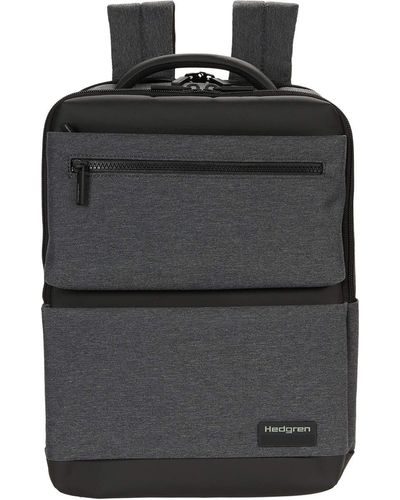 Hedgren 14.1 Drive Rfid Laptop Backpack - Gray