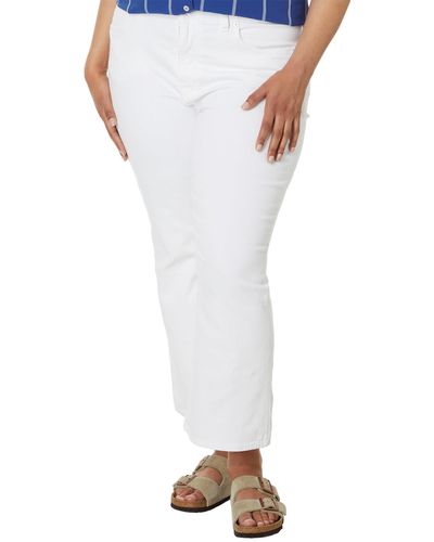 Madewell Plus Curvy Kick Out Crop Jeans In Pure White