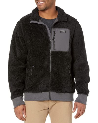 L.L. Bean Bean's Sherpa Fleece Jacket Regular - Black