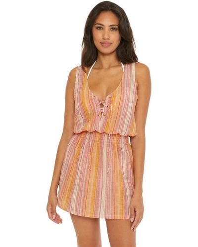 Becca Bella Plunge Dress Cover-up - Orange