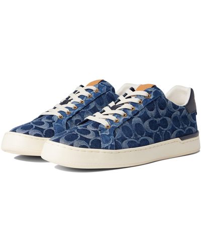 Navy blue shop coach shoes