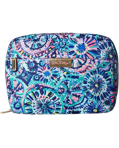 Lilly Pulitzer Travel Cosmetic Case - Blue