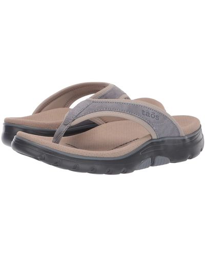 Taos Footwear Aura (cool Grey/cloud) Women's Sandals - Gray