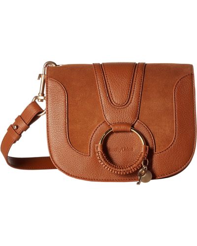 See By Chloé Hana Small Suede Leather Crossbody - Brown