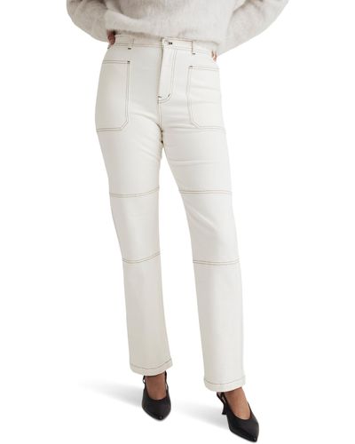 Madewell The '90s Straight Jean In Lighthouse - White