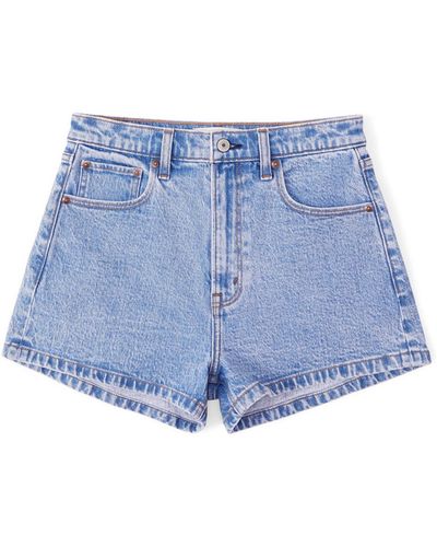 Abercrombie & Fitch Classic High Rise Mom Short - Blue