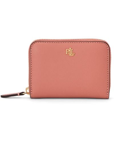 Lauren by Ralph Lauren Leather Continental Wallet - Pink