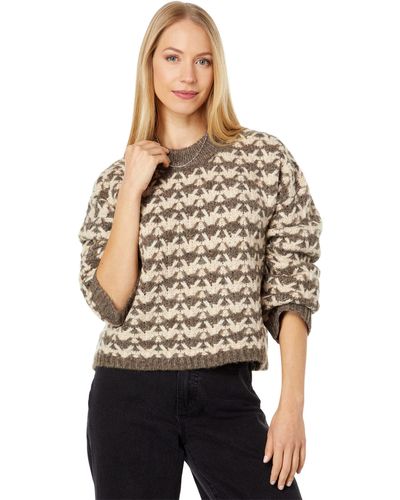 Madewell Aldridge Crop Pullover Sweater - Gray