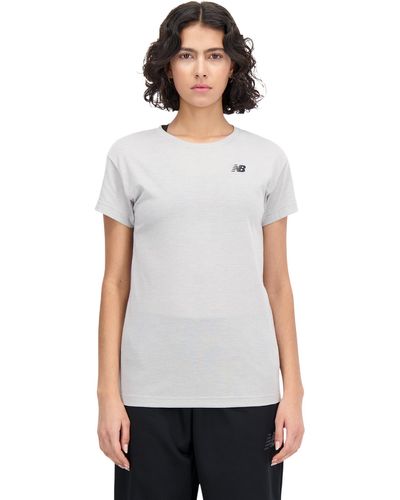 New Balance Relentless Heathertech T-shirt - White