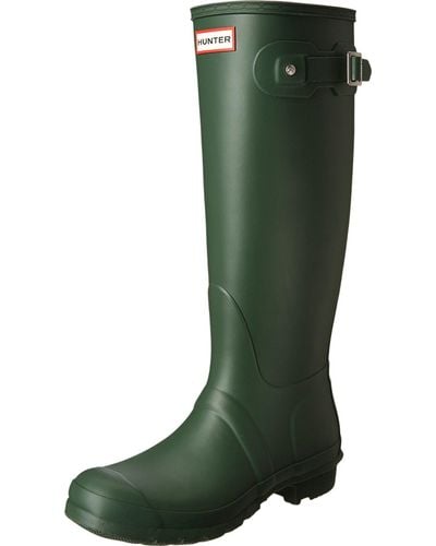 HUNTER Original Stripe Rain Boot - 7m - Green