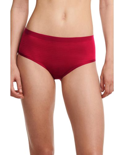 Chantelle Soft Stretch Stripes Hipster - Red