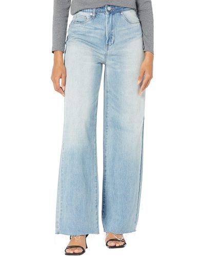 Blank NYC Franklin Jeans - Sustainable Denim Wide Leg Five-pocket In Gone Rouge - Blue