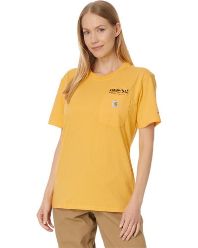 Carhartt Loose Fit Heavyweight Short Sleeve Denali National Park Graphic T-shirt - Yellow