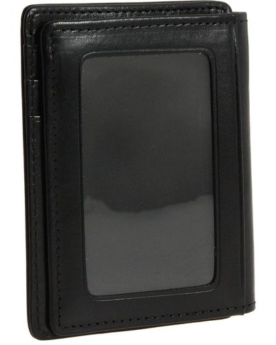 Bosca Old Leather Collection - Front Pocket Wallet - Black