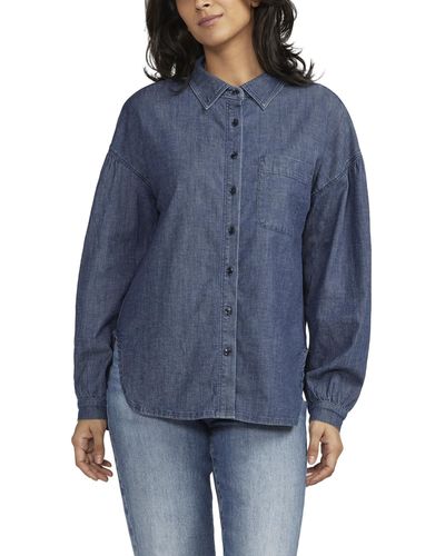 Jag Jeans Relaxed Button-down Shirt - Blue