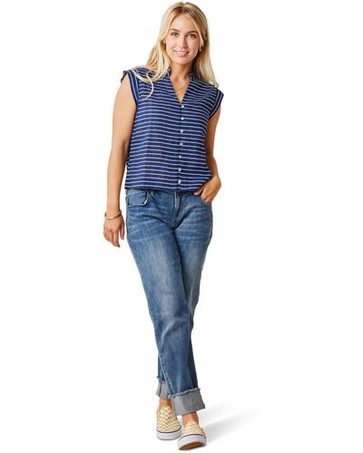 Carve Designs Reagan Top - Blue