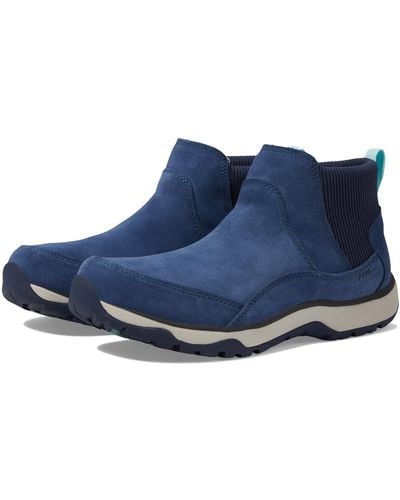 L.L. Bean Snow Sneaker 5 Ankle Boot Water Resistant Insulated Pull-on - Blue