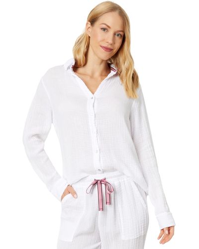 Sundry Long Sleeve Button-down - White