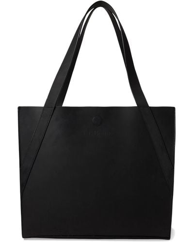 L.L. Bean Stonington Full Grain Leather Tote Bag - Black