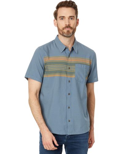 Toad&Co Airscape Short Sleeve Shirt - Blue