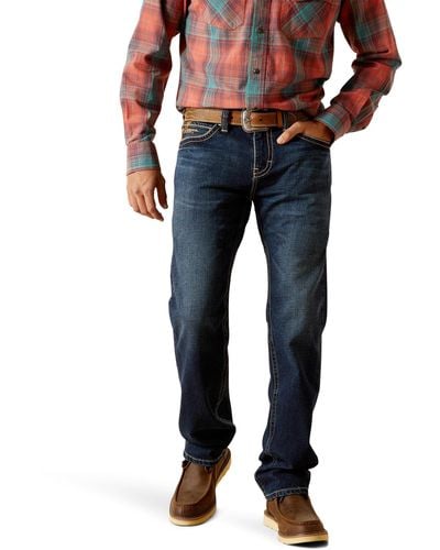 Ariat M8 Modern Ranger Straight Jeans In Pinedale - Blue