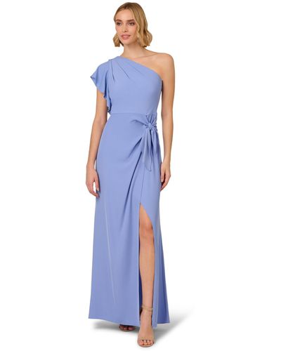 Adrianna Papell One-shoulder Gown - Blue