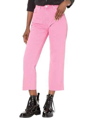 Blank NYC Baxter High-rise Straight Leg Jeans In Watermelon Juice - Pink