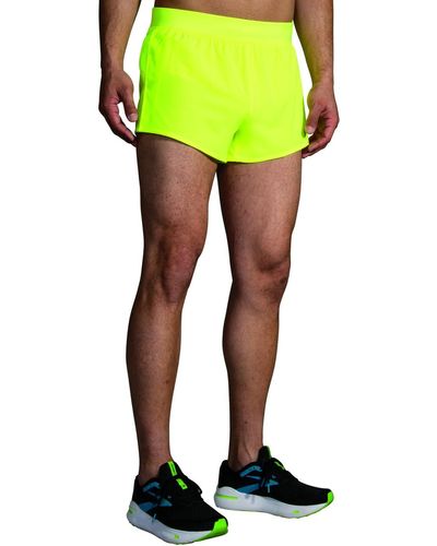 Brooks Sherpa 3 Split Shorts - Green