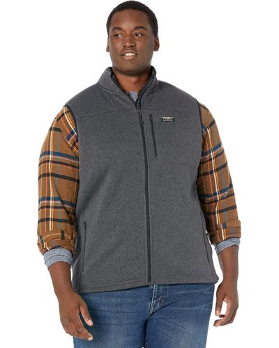 L.L. Bean Sweater Fleece Vest - Tall - Gray