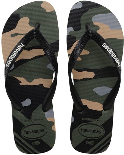 Havaianas Top Camo Flip Flop Sandal - Black