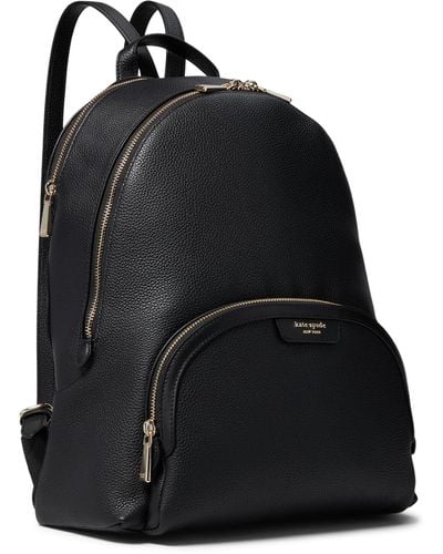 Kate Spade Hudson Pebbled Leather Large Backpack - Black