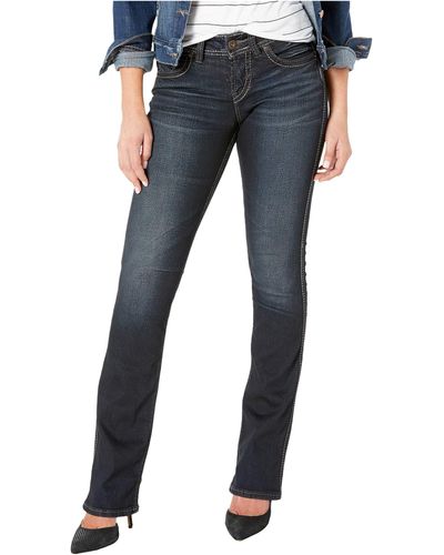 Silver Jeans Co. Suki Mid-rise Slim Boot Jeans In Indigo L93616ssx405 - Blue