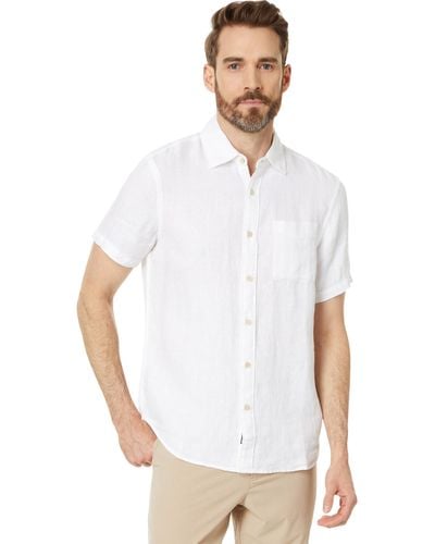 Faherty Ss Palma Linen Shirt - White