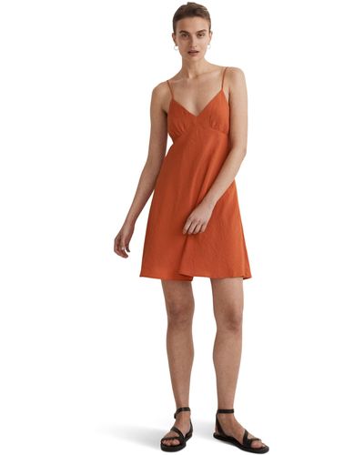 Madewell Layton Mini Slip Dress - Red