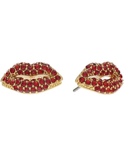 Kate Spade Hit The Town Lip Studs - Red