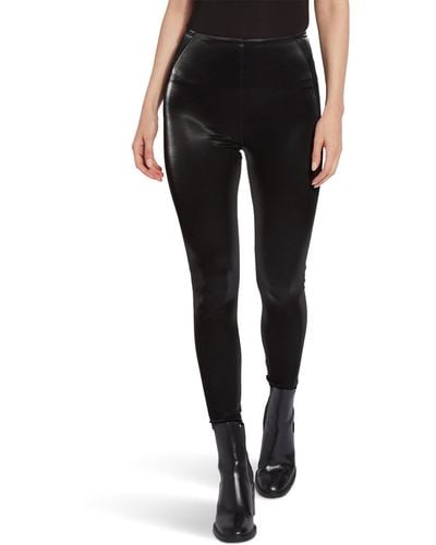 Lyssé Matilda Patent Foil Leggings - Black