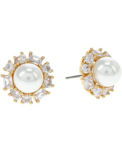 Kate Spade Candy Shop Pearl Halo Studs Earrings - White