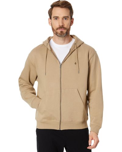 Volcom Single Stone Full Zip Hoodie - Natural