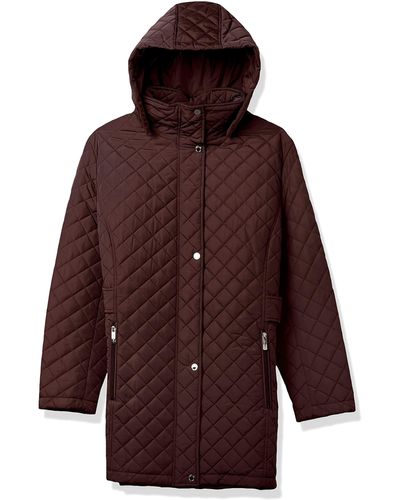 Calvin Klein Mid-weight Diamond Quilted Jacket - Red