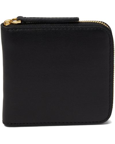 Madewell The Essential Zip Wallet In Leather - Black