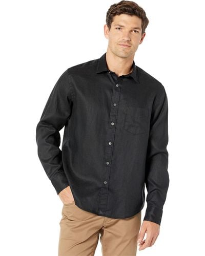 UNTUCKit Wrinkle-resistant Linen Vin Santo Shirt - Black