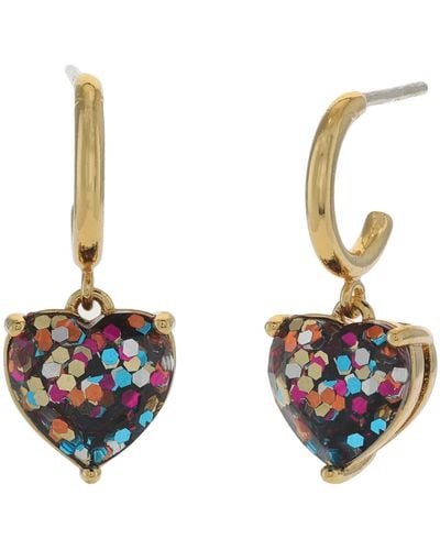 Kate Spade My Love Heart Huggies Earrings - Multicolor