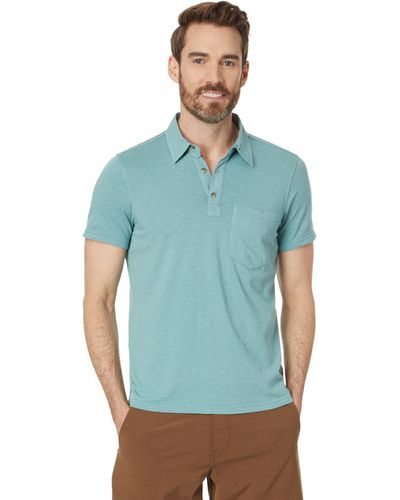 Toad&Co Primo Short Sleeve Polo - Blue