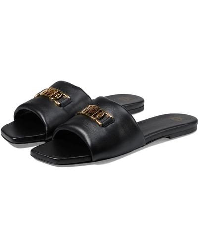 MCM Mode Travia Flat Sandal - Black
