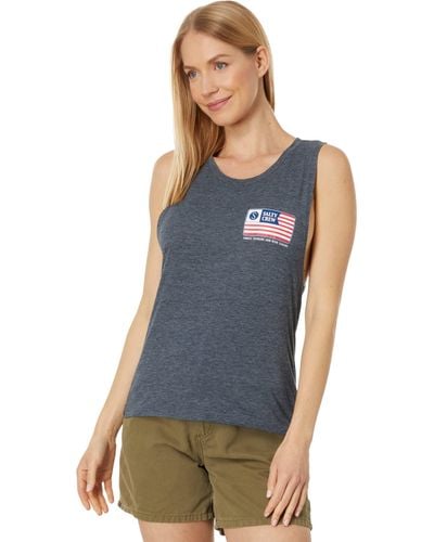Salty Crew Freedom Flag Muscle Tank - Blue