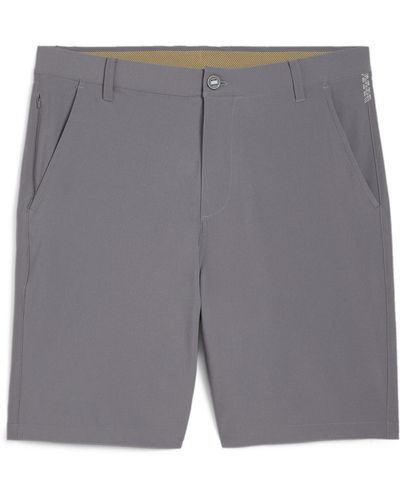 PUMA 101 9 Solid Shorts - Gray