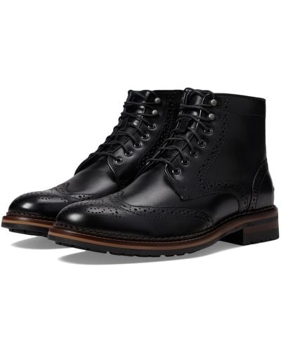 Johnston & Murphy Connelly Wing Tip Boot - Black