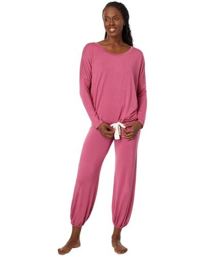 Eberjey Gisele Slouchy Pajama Set - Pink