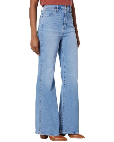 Madewell High-rise Flare Jeans In Caine Wash - Blue